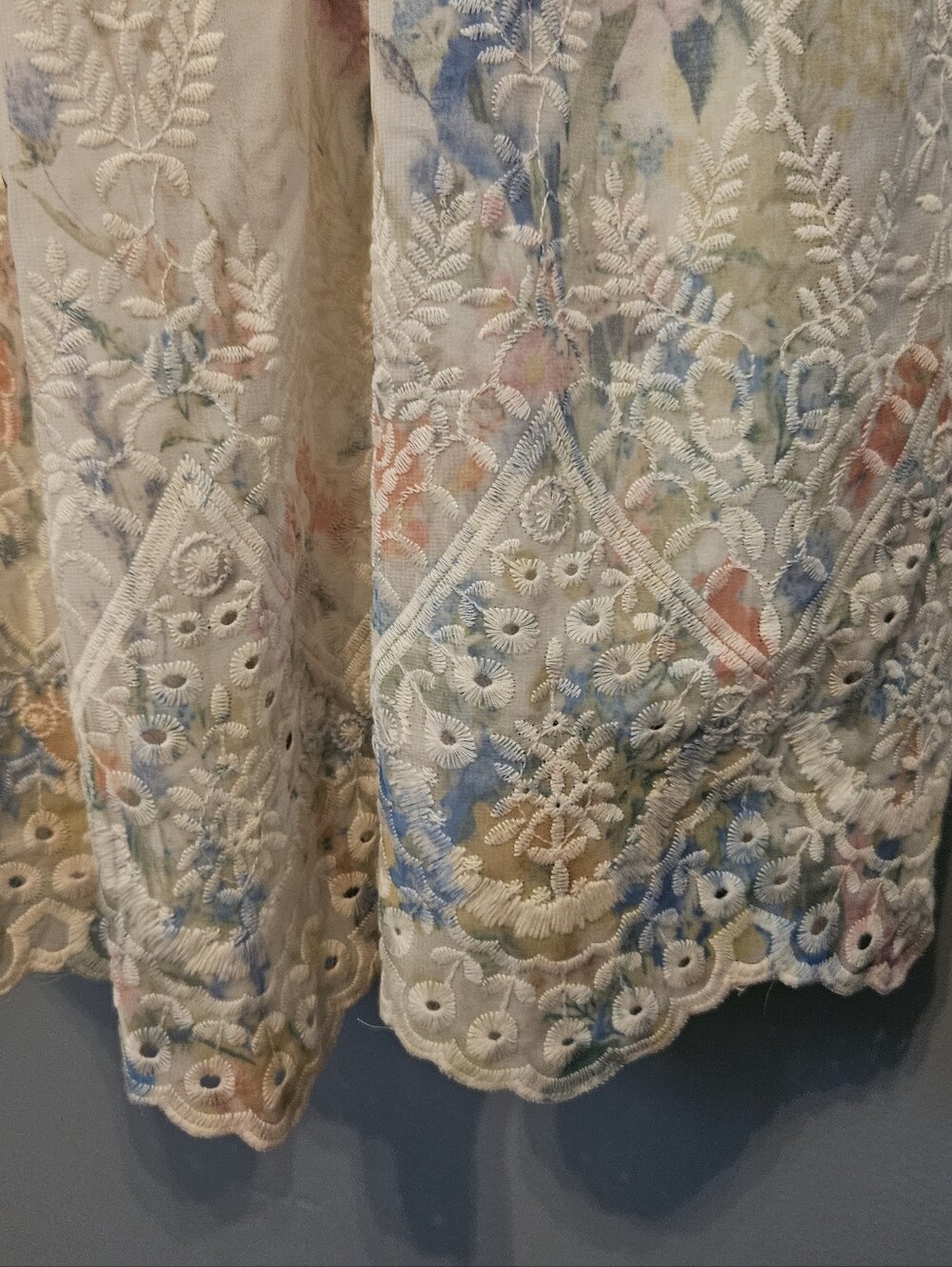 ASTR the Label dress XS Pellagia Cream Floral Midi Dress Anthropologie New Read - Picture 5 of 8
